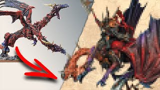 Kitbashing a Chaos Dragon From Total War: Warhammer