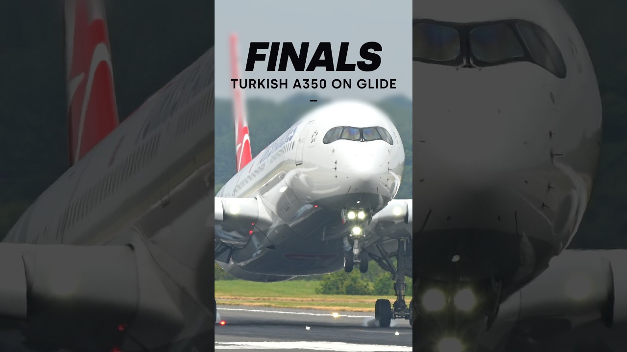 Turkish A350 final approach