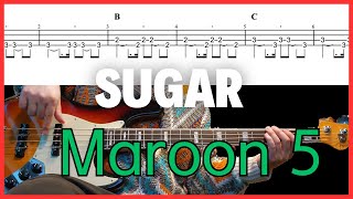  Sugar (Maroon 5 - Sugar | 베이스 라인 + 연주 따라하기 (Backing Track 포함)) - Maroon 5