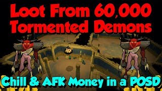 Loot from 60,000 Tormented Demons & Guide! [Runescape 3] 500 Hours - AFK GP!