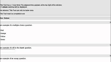 Taking Tests in Blackboard 8