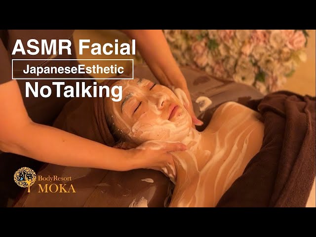 【ASMR】1HOUR  MAKE CLEANSING, BUBBLE-WASHING and LIFT-UP MASSAGE | 1時間のフェイシャルエステをそのまま堪能