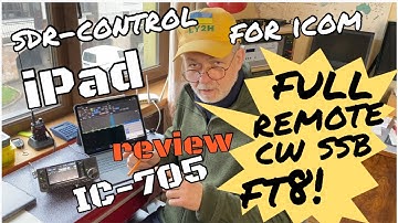 SDR-Control for Icom. Full remote SSB, FT8 and CW from your iPad! Software review.