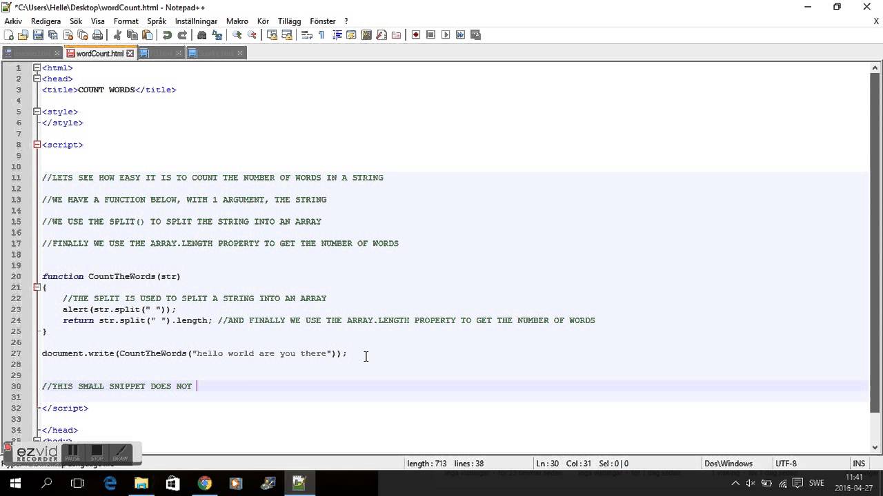 WORD COUNTER - YouTube