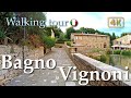 Bagno Vignoni (Tuscany), Italy【Walking Tour】History in Subtitles - 4K