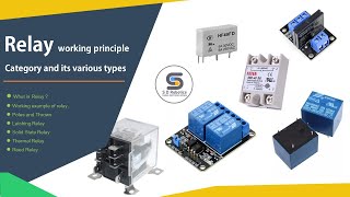 What is Relay ? | Relay working principle | Latching Relay, Solid State Relay, Thermal Relay