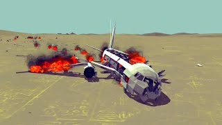 Realistic Airplane Crashes And Emergency Landings | Besiege