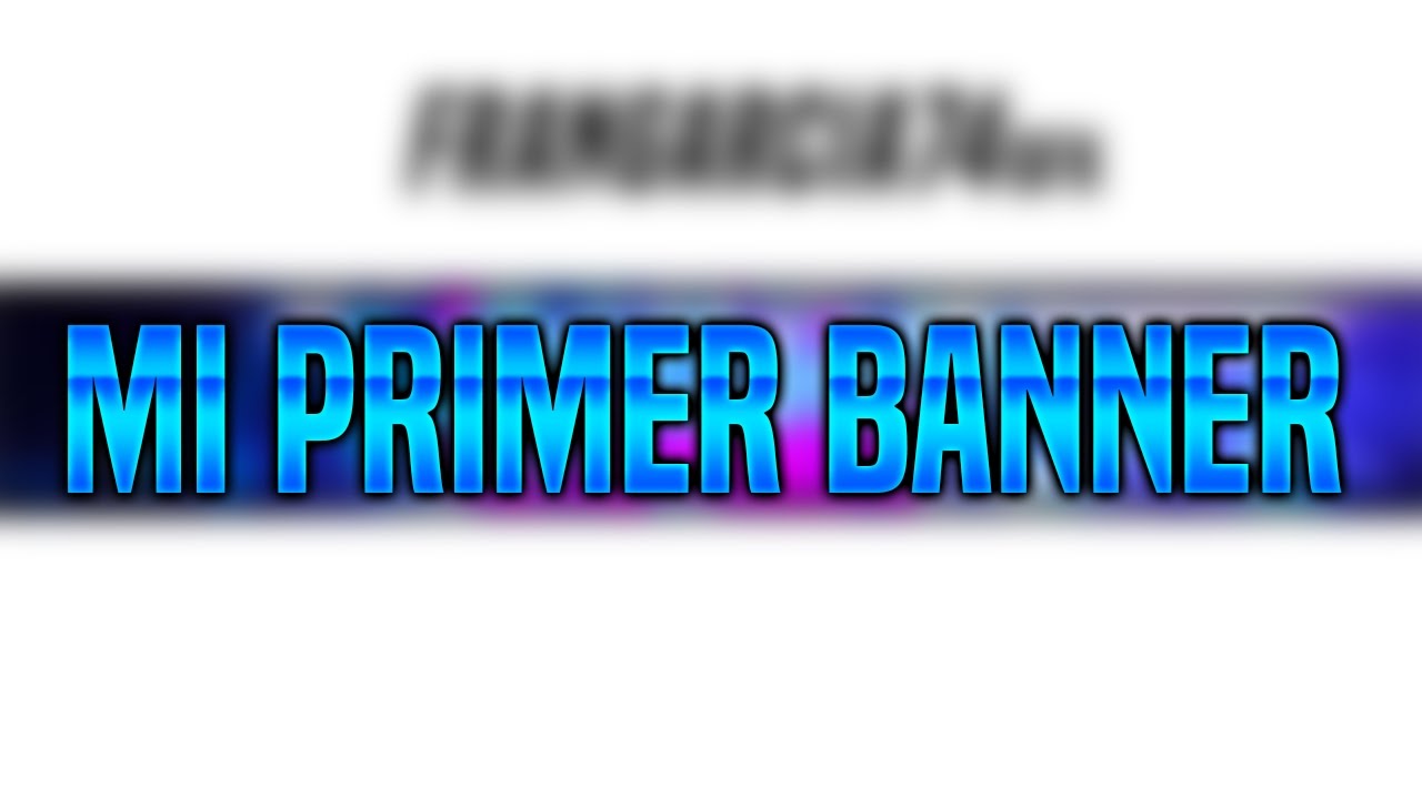 Banner para ElRedialGamer (MI PRIMER BANNER) // NO SPEED ART POR PAJA