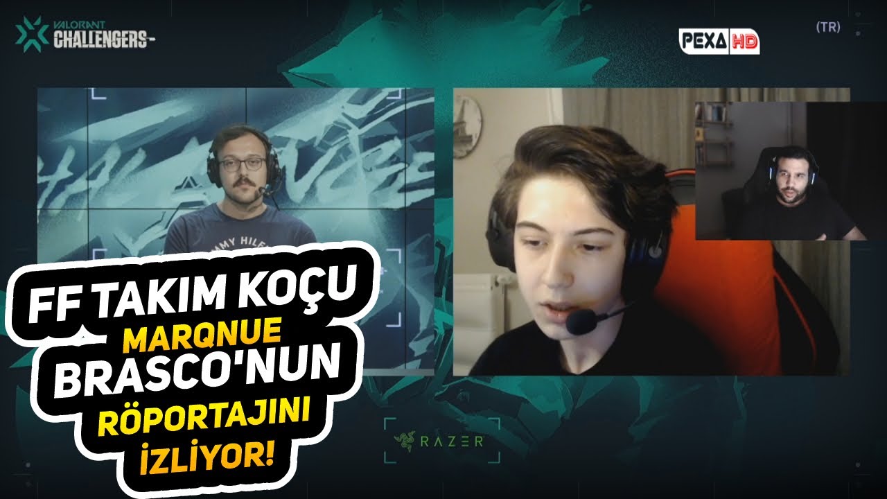 MARQNUE FF BRASCO RÖPORTAJINI İZLİYOR | FIRE FLUX ŞAMPİYONLUK RÖPORTAJI
