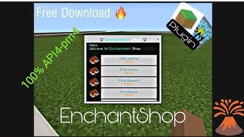 Custom enchant shop plugin for free download || pocketmine
