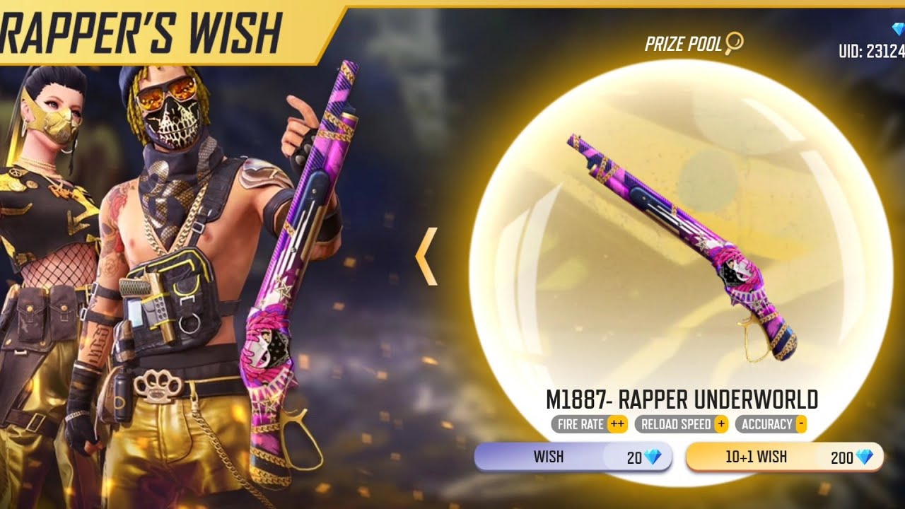 Got Rapper underworld m1887 in Rapper's wish event 🥰🥰🥰🥳🥳