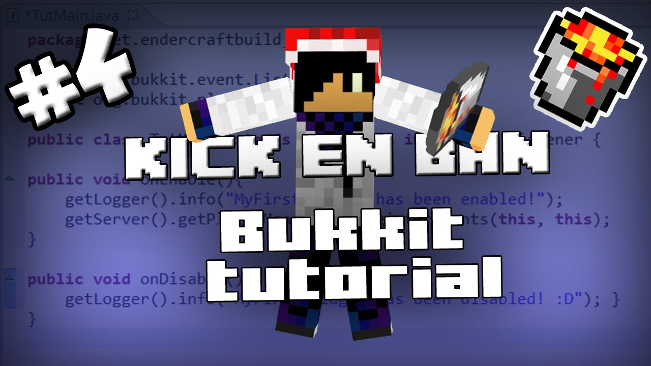 BUKKIT PLUGIN TUTORIAL #4 | KICK-BAN - YouTube