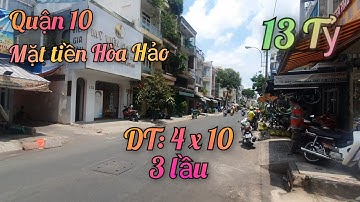 Nhà góc mặt tiền Hòa Hảo, Quận 10 | DT: 4 x 10 | Thuận tiện kinh doanh | Giá: 13 Tỷ