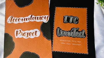 Accounting ratio and Cash flow statement on ITC limited company | CBSC class 12 th project