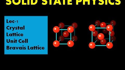 Crystal Lattice,  Basis, Unit Cell, Bravais Lattices for CSIR-NET, GATE, JEST, TIFR and IIT JEE exam