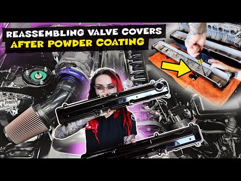 Reassembling Valve Covers After Powder Coating, feat. @MrDanielSoliz #cartips #autodiy #diytips