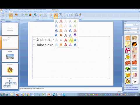 MS Office PowerPoint - kuvien, grafiikan ja linkin lisääminen