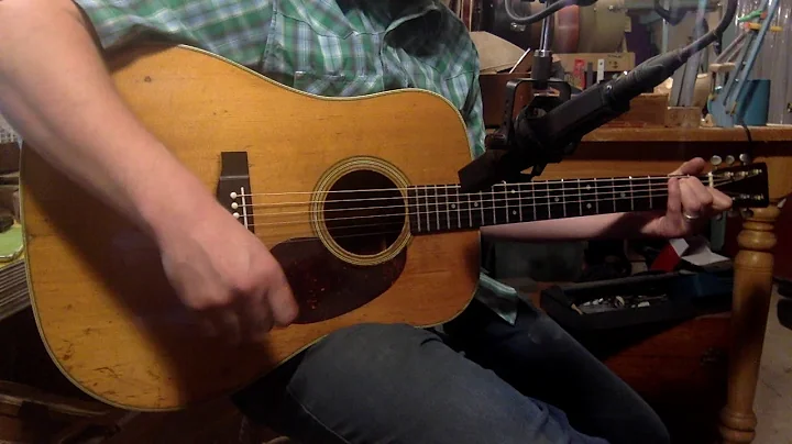 1954 Martin D-28 dreadnought guitar