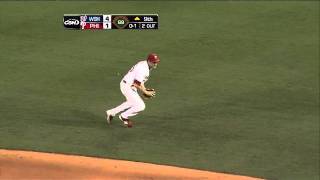 2011/08/12 Utley's diving stop