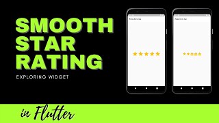 Flutter Smooth Star Rating | Exploring Package | Flutter widgets