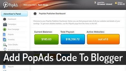 How To insert PopAds Code To Blogger | Get Instant Approval For Any Website