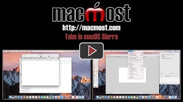 Tabs in macOS Sierra (#1231)