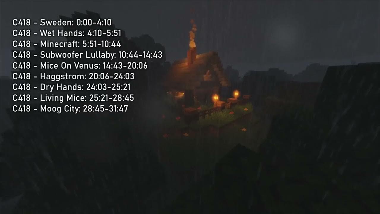 C418 Minecraft Music Slowed Down π΅ With Rain π§οΈ 1 hour C418 Minecraft Music Slowed Down π΅ With Rain π§οΈ 1 hour