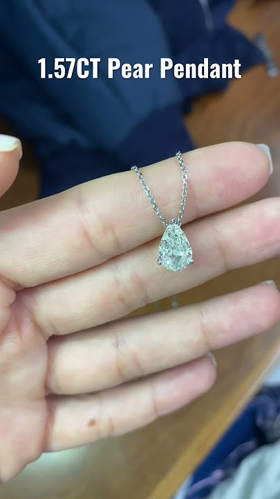 Pendant with 1.57CT pear shape #jewellery #diamond #love #youtube #jewels #youtubeshorts #beautiful