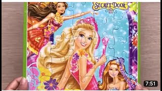 Đồ chơi ghép hình búp bê Barbie công chúa Bạch Tuyết - Puzzle Barbie Toys for kids | @HeoXinh screenshot 1
