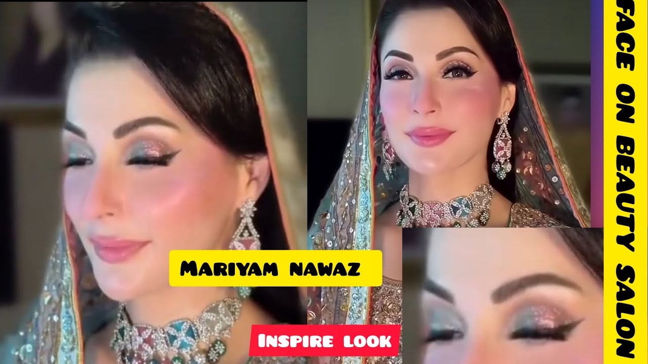 Mariyam nawaz inspire look/Face on beauty salon/.                    by Shagufta 