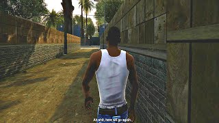 GTA San Andreas Definitive Edition - 'Ah Shit Here We Go Again' Scene (4K Remastered)