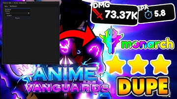 Anime Vanguards Script GUI / HACK & SCRIPT | ROLLBACK & DUPE AUTOFARM & MACRO NEW UPD OP