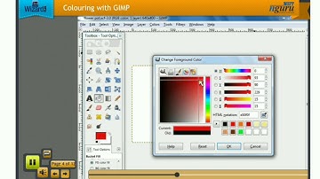How to colour in GIMP