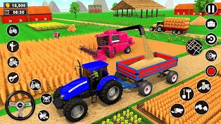 Real Tractor Driving Simulator | Harvester Tractor Farming Simulator 2023 - Gameplay screenshot 3