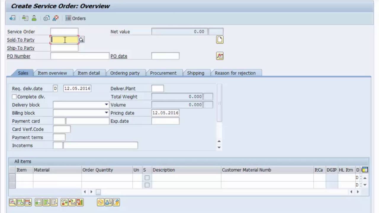 Sap s 4 hana sales order creation youtube