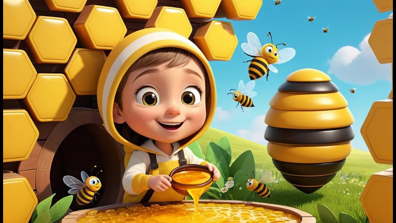 Count the Busy Bees in the Garden | Fun Counting Song for Kids | Sweet Learning Rhyme