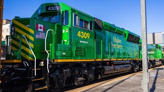 New NBSR Locomotives! CN Train M396 Eastbound At Mount Pleasant GO Station