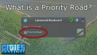 What is a priority road? | Cities: Skylines Tutorial