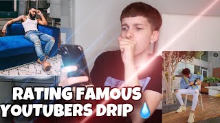 RATING FAMOUS YOUTUBERS DRIP💧🤯(TRUTH)1-10🤮