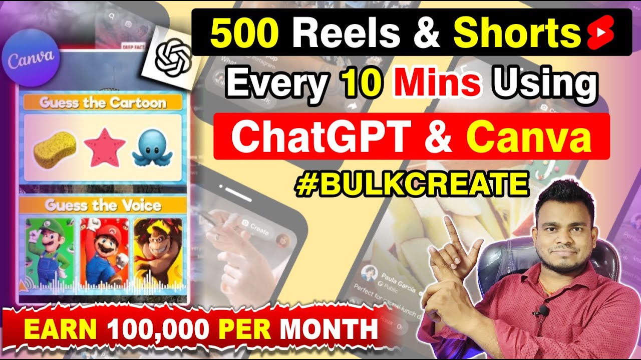 Create 500 Reels & Shorts In 10 Mins Using ChatGPT & Canva | Quiz Video ...