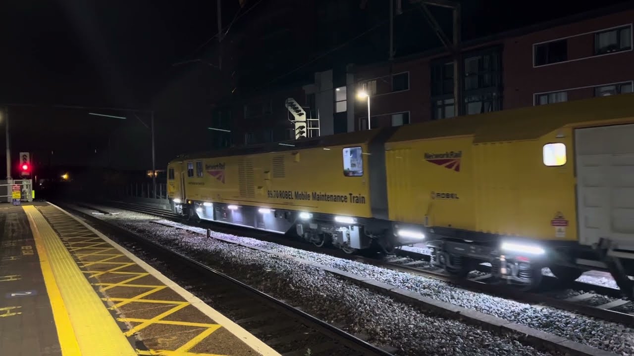 Network Rail Mobile Maintenance Train at Chelmsford Station.