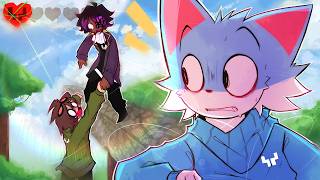 Beating Minecraft with 1 SHARED Hardcore Heart (ft. Ash &amp; Tubbo)