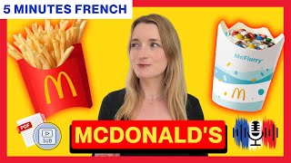 McDonald's | 5 Minutes Slow French with Subtitles