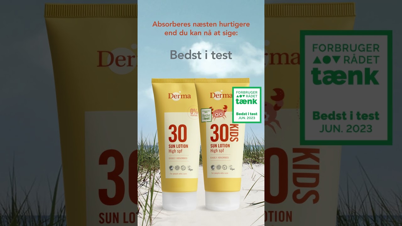Derma Sun, solcreme - Bedst i test - igen, igen, igen! ☀☀☀