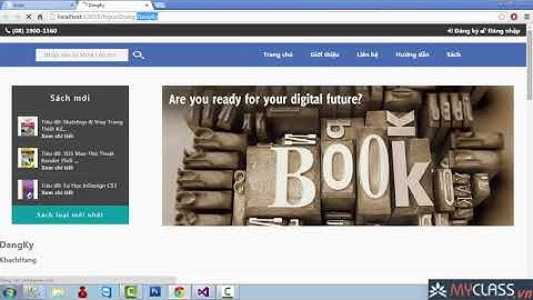 myclass vn  Lập trình ASP net MVC5  Bài 5  Xây dựng chức năng đăng ký  Web ban sach MVC5