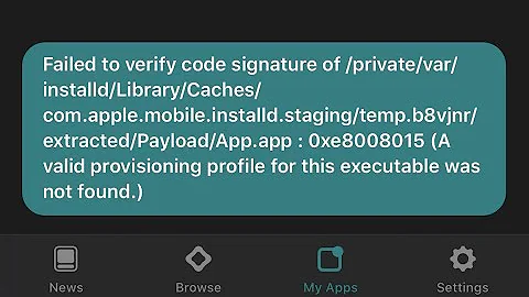 How to fix “Failed to verify code signature” error in AltStore Alpha