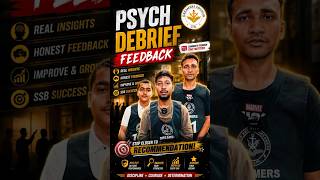 Psych Debrief Feedback | Psychology Test SSB | #ssbinterview #nda #ssb #ssbpreparation #cds #afsb
