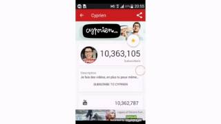 Tuto avoir compteur d abonner et de vues youtube sur téléphone lien screenshot 1