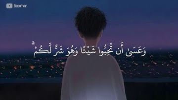 وعسى أن تكرهوا شيئاً وهو خير لكم ❤ | القارئ مشاري العفاسي