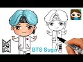 How to Draw BTS Suga ❤️Tiny TAN